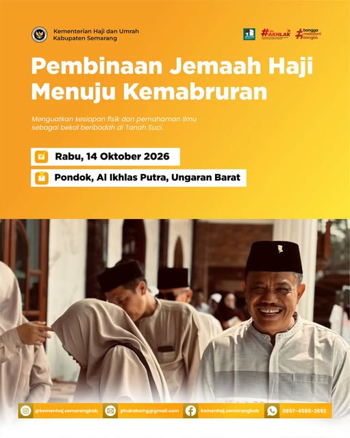 Hari Kedua Pembinaan Jemaah Haji Kabupaten Semarang, Perkuat Kesiapan Fisik dan Bekal Ilmu Menuju Kemabruran